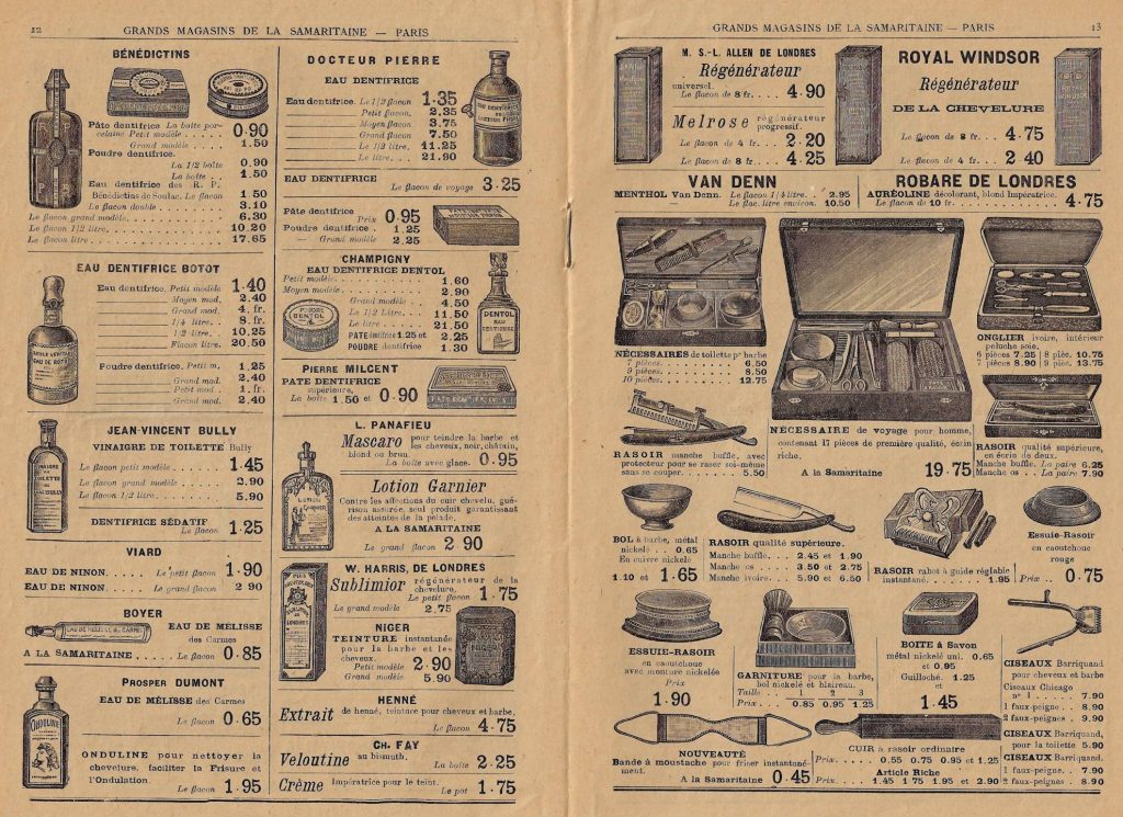 Catalogue du magasin La Samaritaine, en 1909.